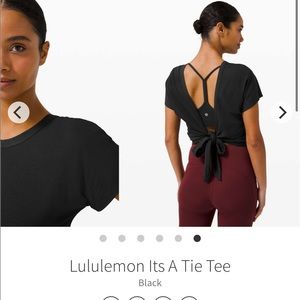 Lululemon Its A Tie Tee